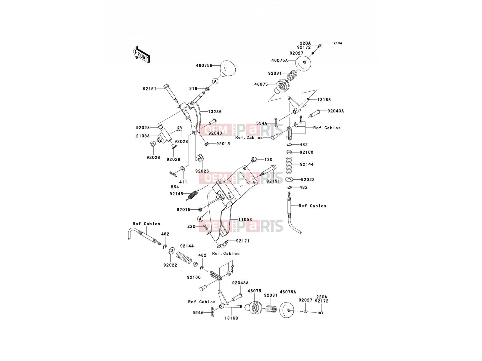 Shift Lever(s) - Kawasaki MULE 610 4x4 (KAF400A7F) 2007