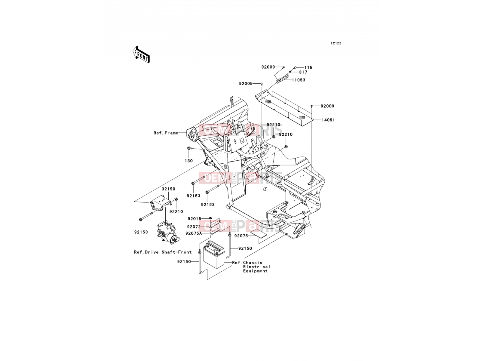 KAWASAKI 2010 Engine Mount