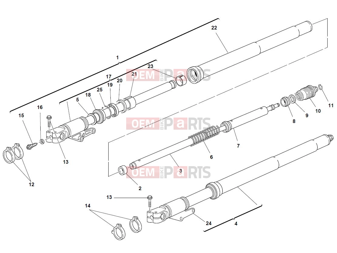 DUCATI 2004 Monster 1000 S FRONT FORK