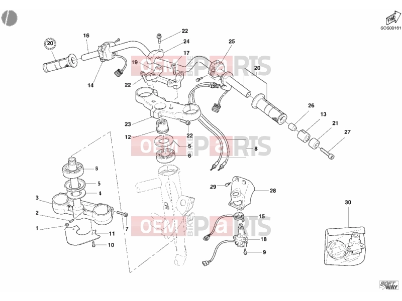 DUCATI 2006 Multistrada 1000 HANDLEBAR » HANDLE BAR