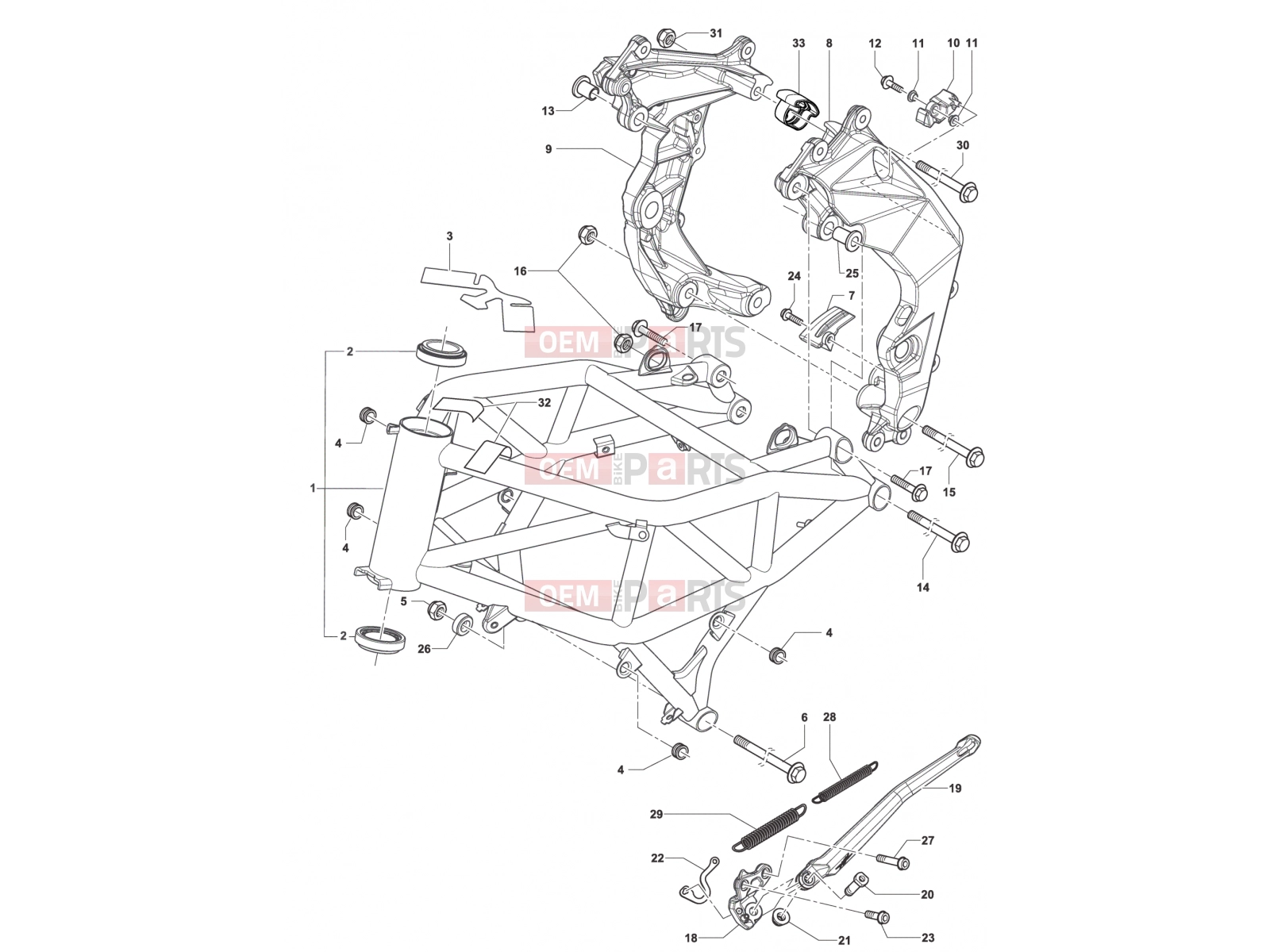 MV Agusta Dragster 800 Frame Assembly