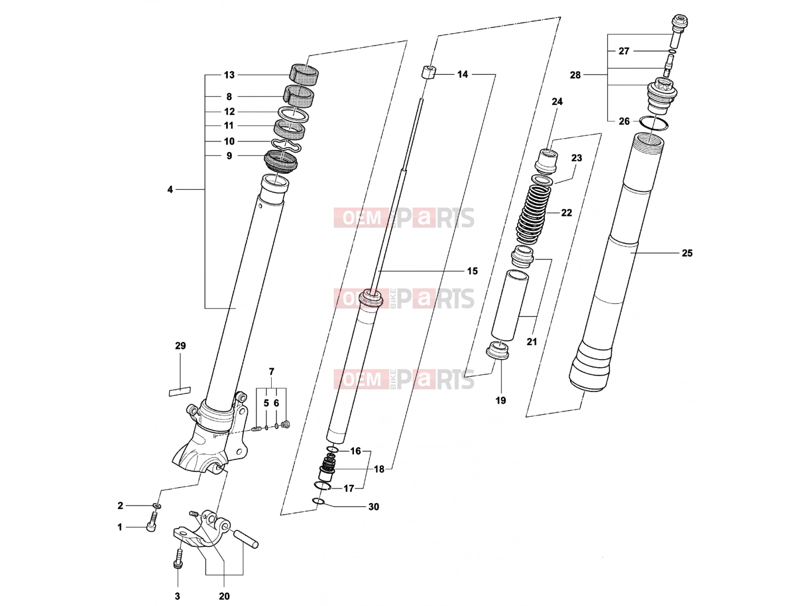 MV Agusta Brutale 750 S Front Fork Right