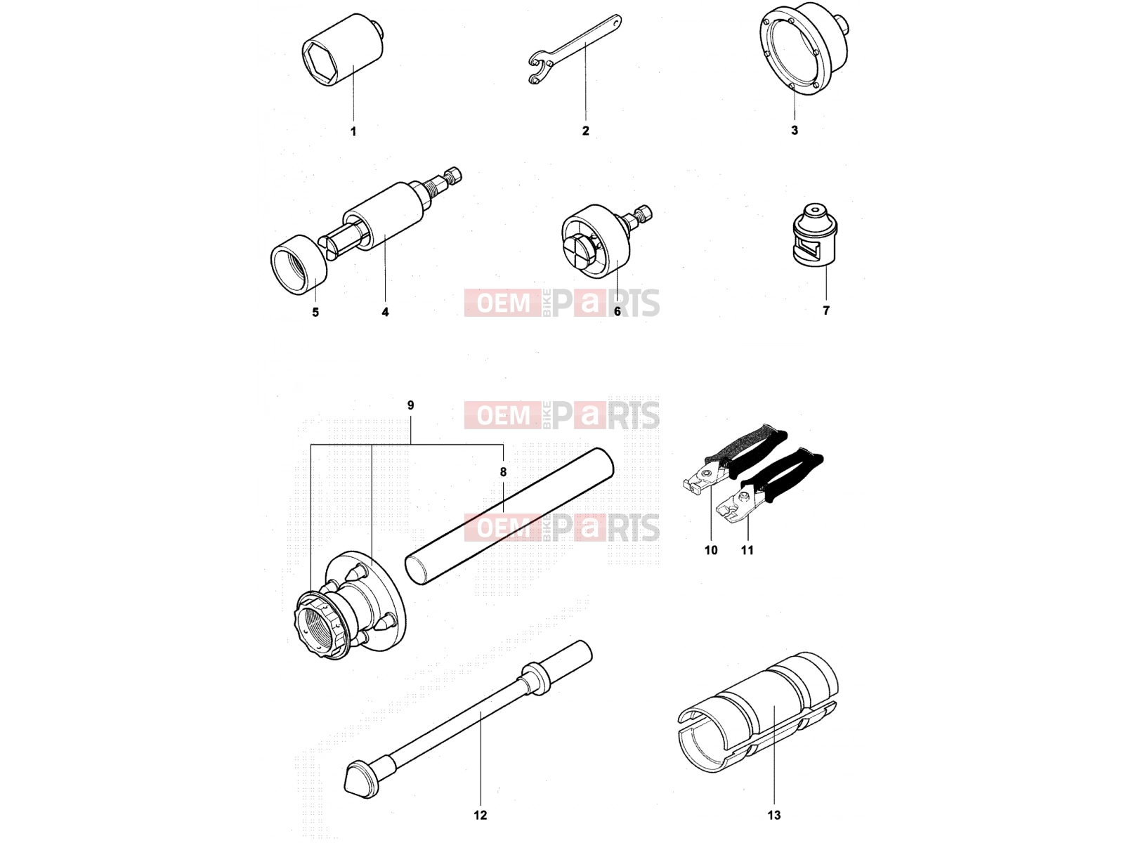 MV Agusta Brutale 910 S Service Tools Frame 1