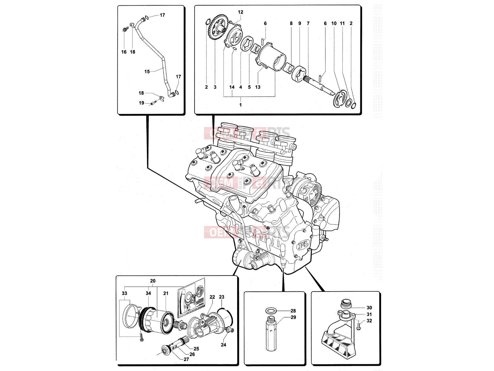 MV Agusta Brutale 910 R Lubrication System