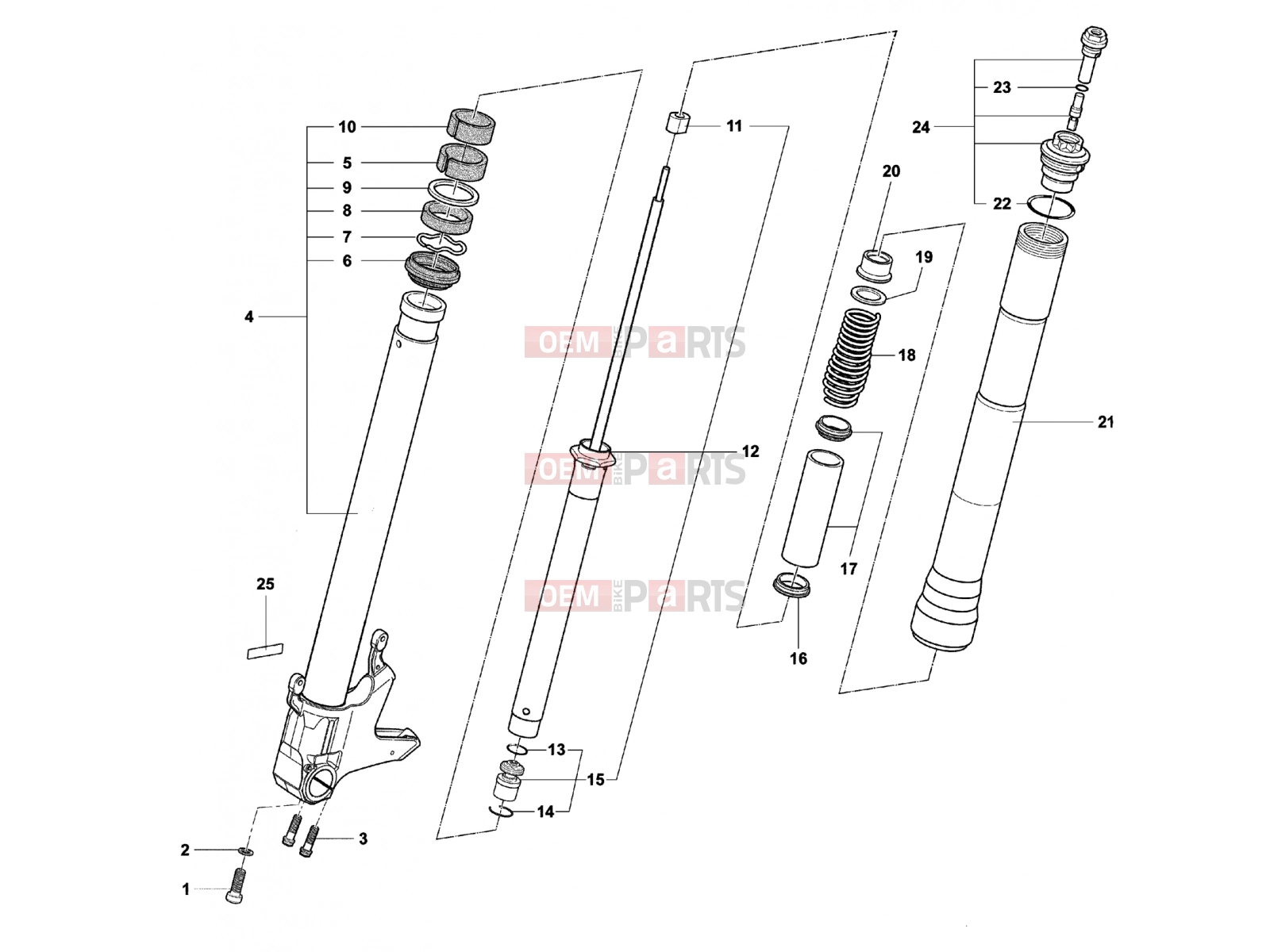 MV Agusta Brutale 1078 RR Front Fork Right