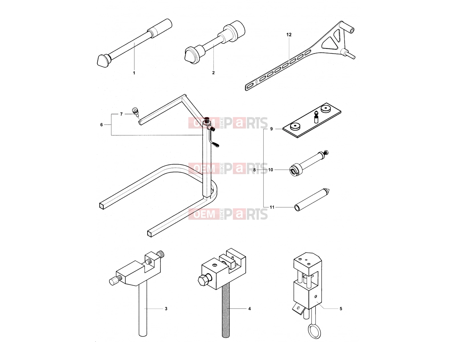 MV Agusta Brutale 1078 RR Service Tools Frame 2