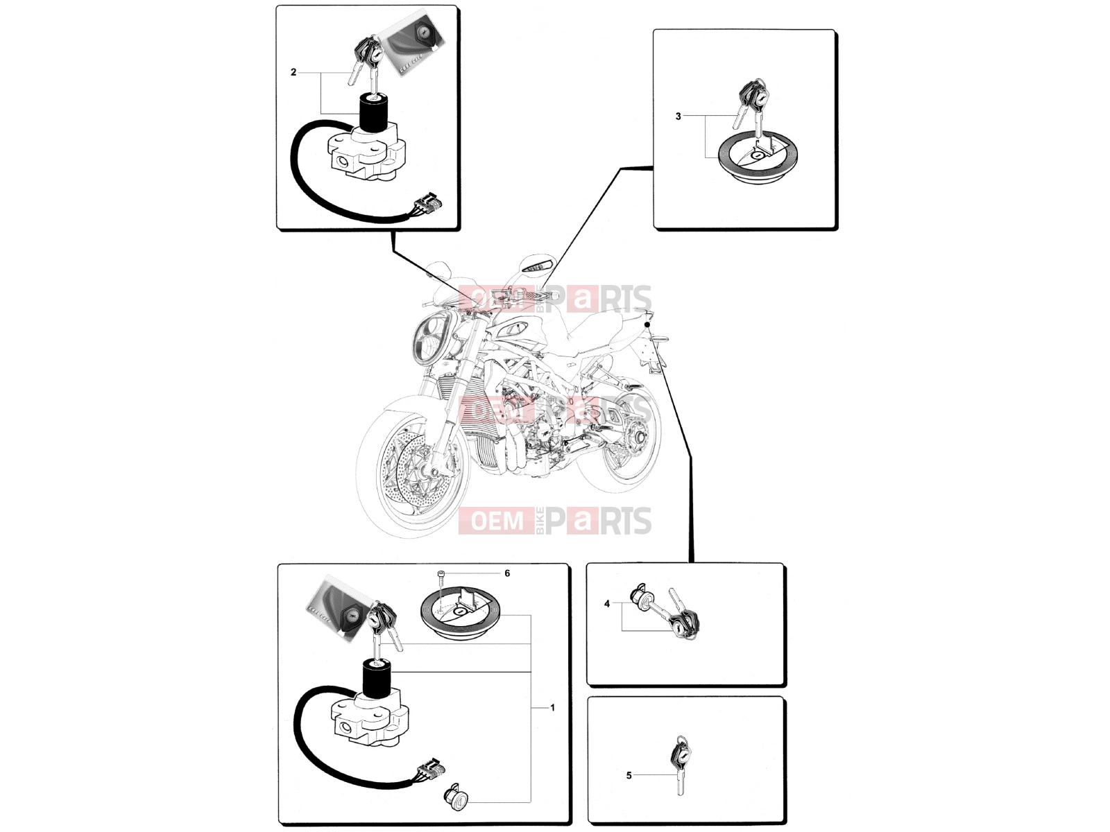MV Agusta Brutale 920 Locks