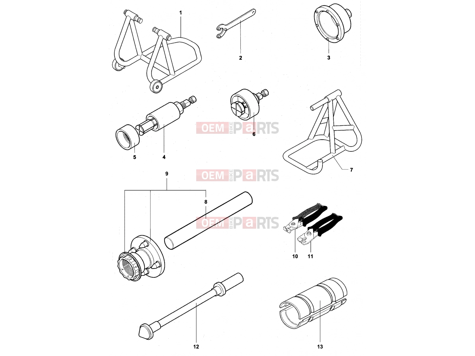 MV Agusta Brutale 920 Service Tools Frame 1