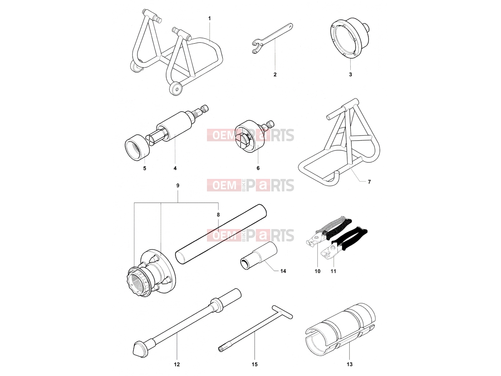 MV Agusta 2012 F4 RR Service Tools Frame 1