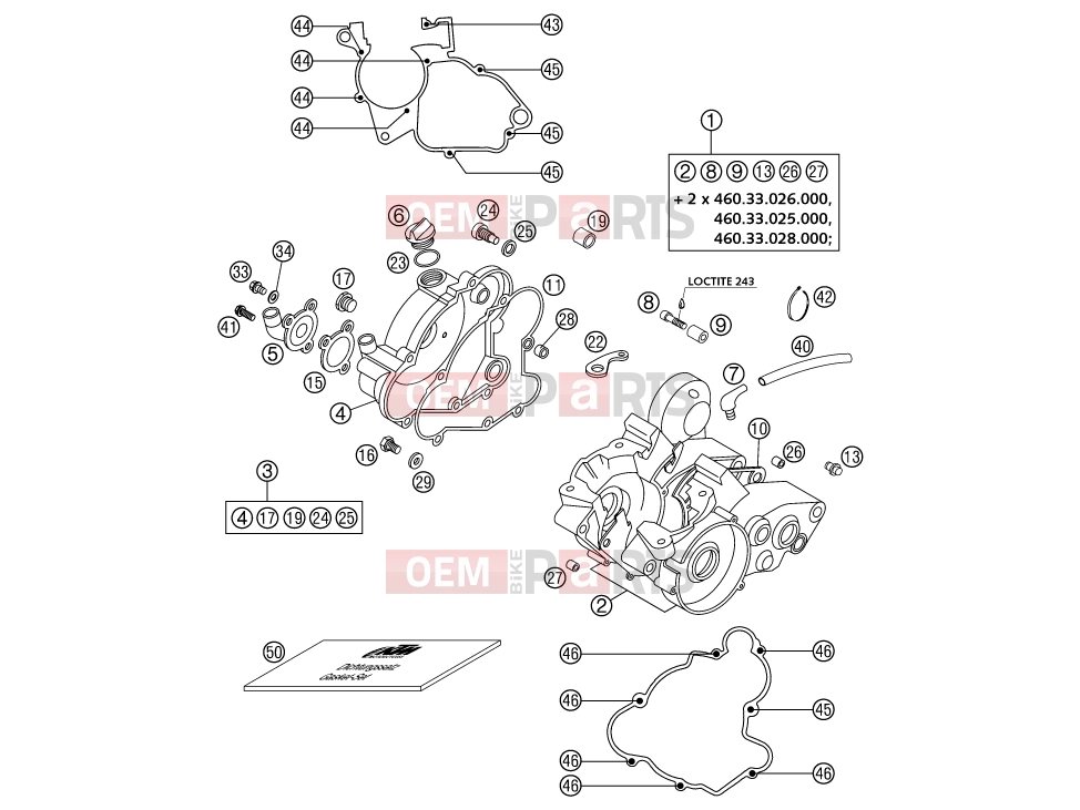 ENGINE CASE|Engine|30 - KTM 65 SX (6001D6) [EU] 2004
