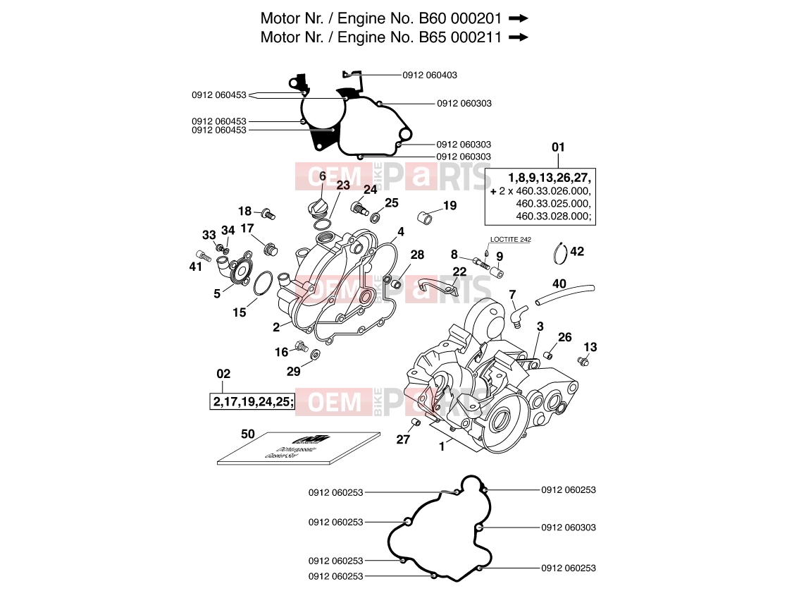 ENGINE CASE|Engine|30 - KTM 65 SX (600106) [EU] 2000