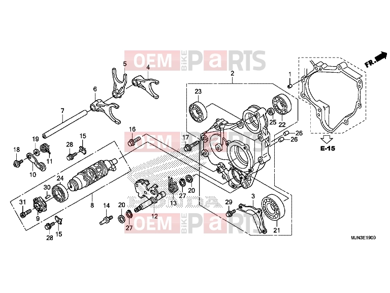 HONDA CTX1300A 2016 E-19 GEARSHIFT DRUM