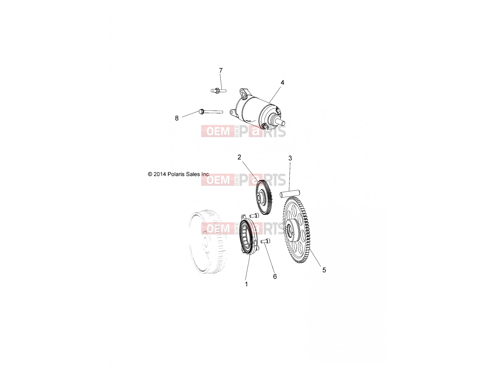 ENGINE | ENGINE, STARTER DRIVE - A17SES57C1/C2/C7/CL/E1/E2/E7/EL/SET57C1/C2/E1/E2 - Polaris SPORTSMAN 570 TRACTOR (R07) - A17SES57C1/C2/C7/CL/E1/E2/E7/EL/SET57C1/C2/E1/E2 2017