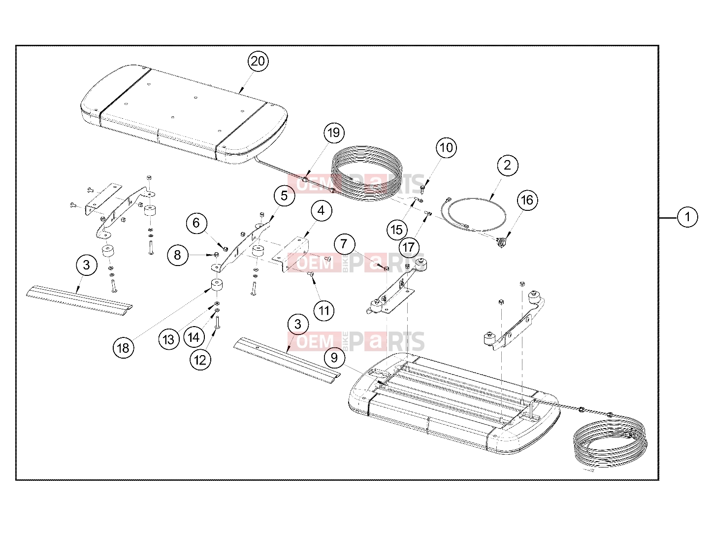 Polaris 2011 LEV GEM - e2/e4/e6/eS/eL/eLXD ELECTRICAL | ELECTRICAL, OPTIONS, LIGHTBAR, LED - e2/e4/e6/eS/eL/eLXD (49GEMOPTIONS11LIGHTBAR)