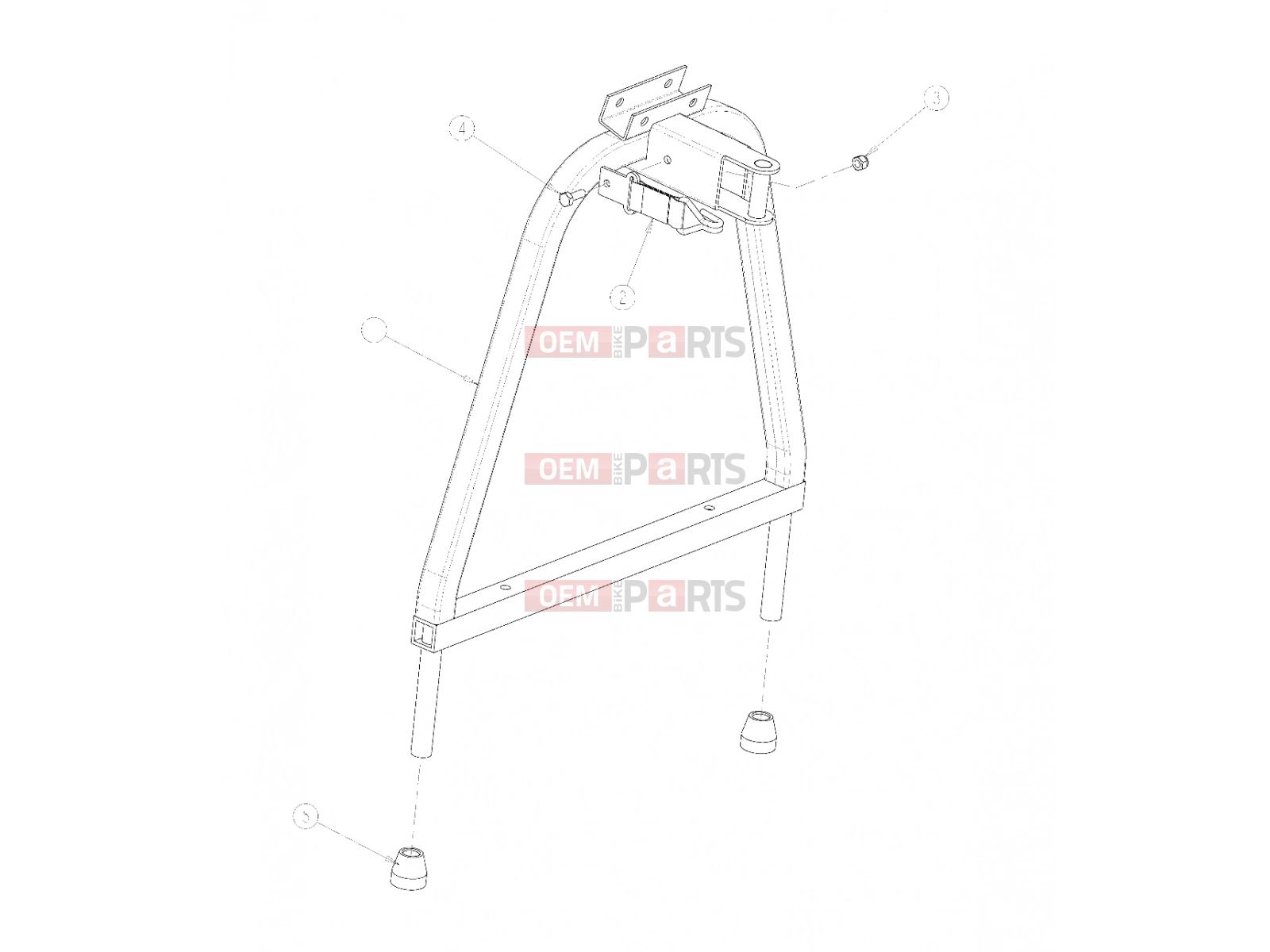 Polaris 2011 LEV GEM - e2/e4/e6/eS/eL/eLXD FRAME | FRAME, OPTIONS, FRAME MOUNT LINKSBACK - e2/e4/e6 (49GEMOPTIONS11LINKSBACKE6)