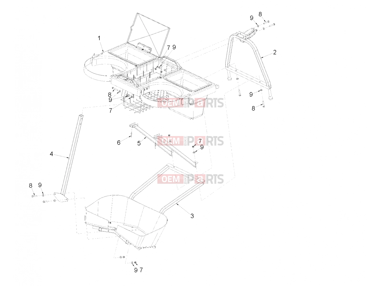 Polaris 2010 LEV GEM - E2/E4/E6/ES/EL/ELXD FRAME | FRAME, OPTIONS, LINKSBACK - e2/e4/e6 (49GEMOPTIONS11LINKSBACK)