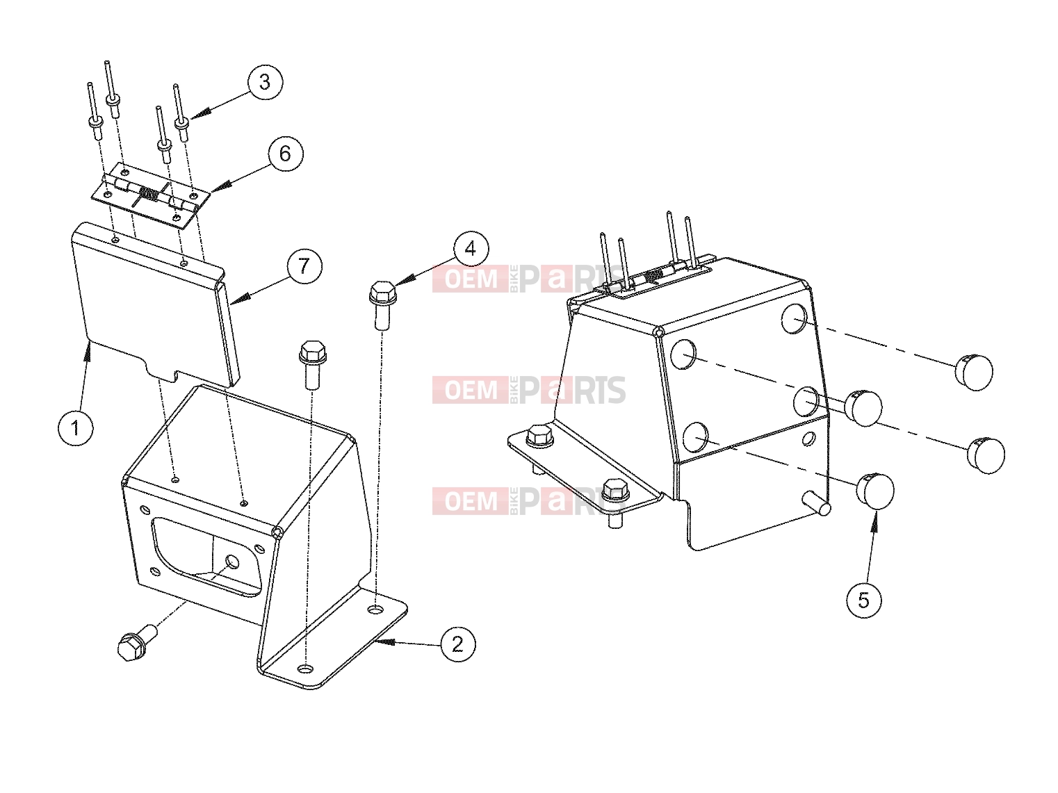 Polaris 2008 LEV GEM - E2/E4/E6/ES/EL/ELXD DRIVE LINE | DRIVE LINE, BRACKET - e2/e4/e6/eS/eL/eLXD (49GEMDRIVELINE11BRACKET)