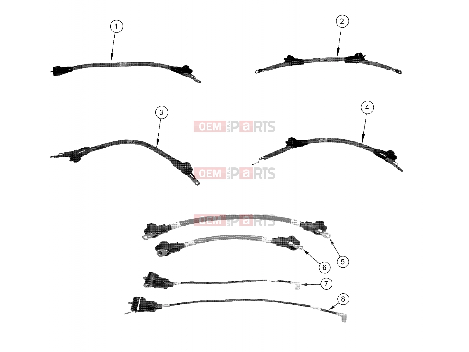 Polaris 2008 LEV GEM - E2/E4/E6/ES/EL/ELXD ELECTRICAL | ELECTRICAL, CABLES, W/O COOLING PACKAGE - e2/e4/eS/eL (49GEMELECTRICAL11CABLES)