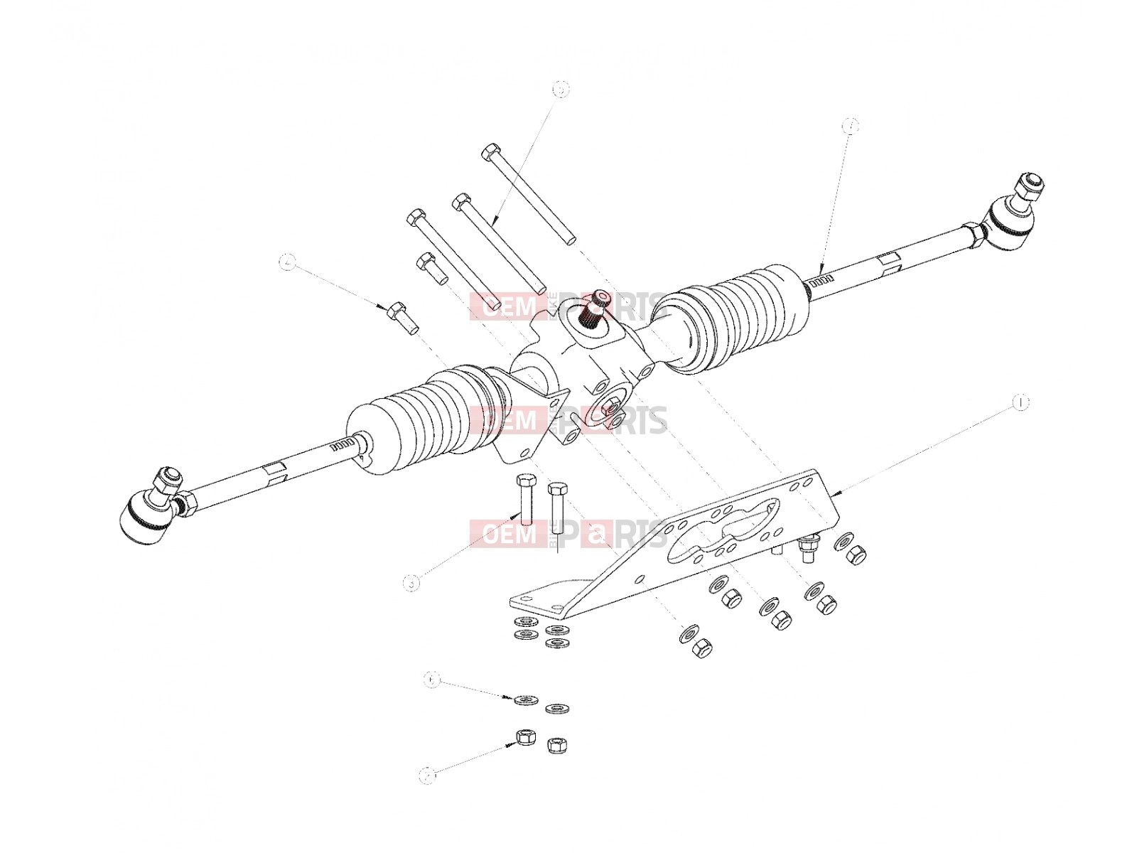 Polaris 2008 LEV GEM - E2/E4/E6/ES/EL/ELXD STEERING | STEERING, GEAR - e2/e4/e6/eS/eL/eLXD (49GEMSTEER11GEAR)