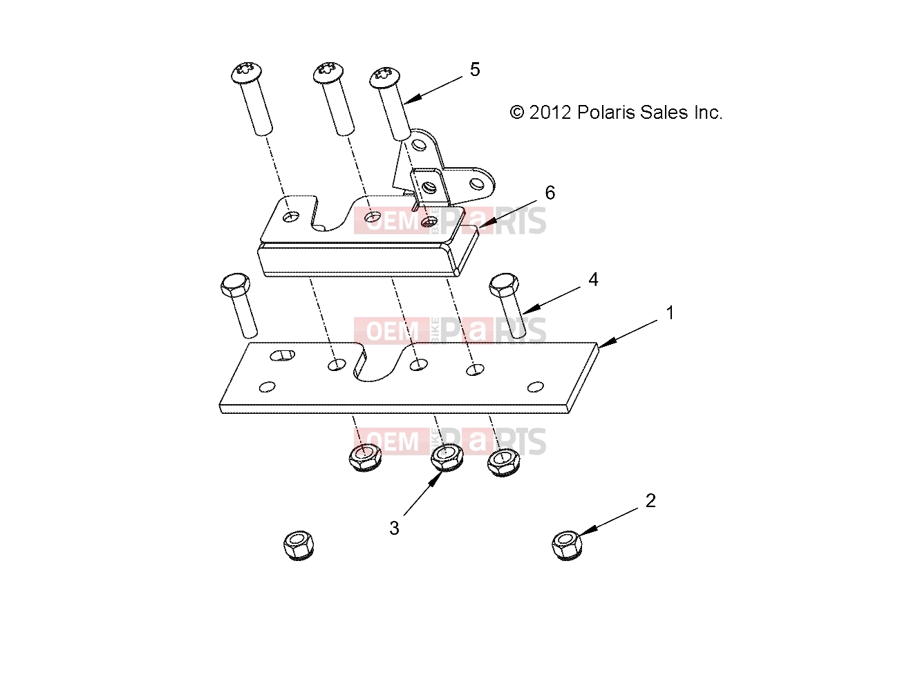 Polaris 2007 LEV GEM - E2/E4/E6/ES/EL/ELXD BODY | BODY, LATCH, PACK - e2/e4/e6 (49GEMBODY11LATCHE6)