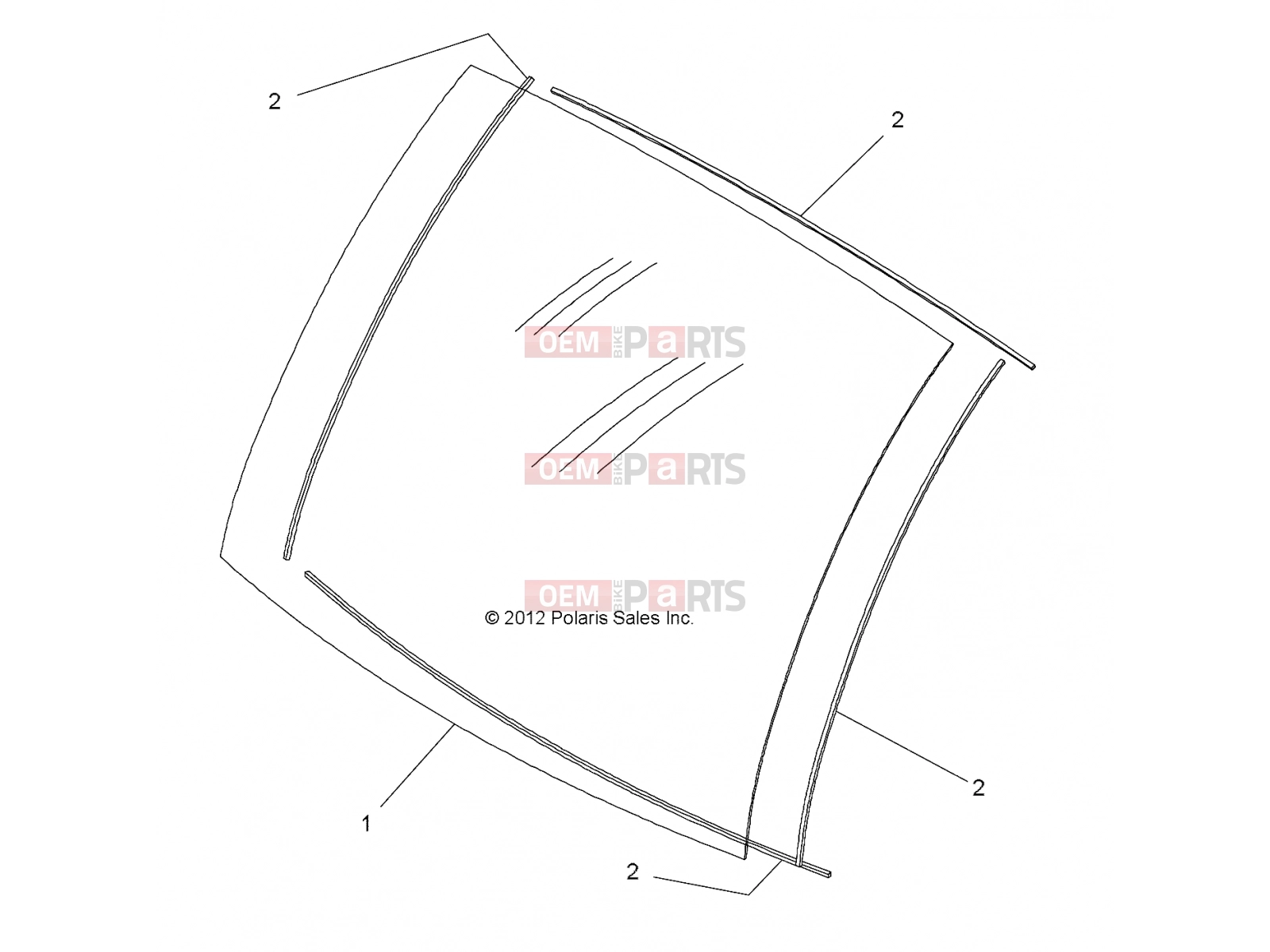 Polaris 2007 LEV GEM - E2/E4/E6/ES/EL/ELXD BODY | BODY, WINDSHIELD - e2/e4/e6/eS/eL/eLXD (49GEMBODY11WINDSHIELD)