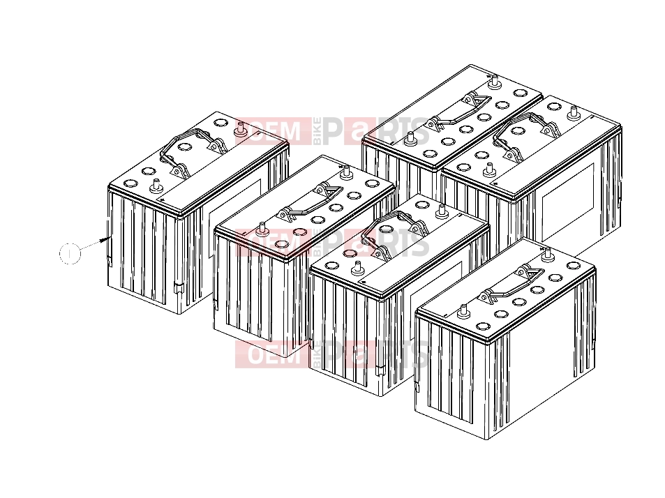 Polaris 2007 LEV GEM - E2/E4/E6/ES/EL/ELXD ELECTRICAL | ELECTRICAL, BATTERY PACK-GEL - e2/e4/eS (49GEMELECTRICAL11BATTERYPACK)