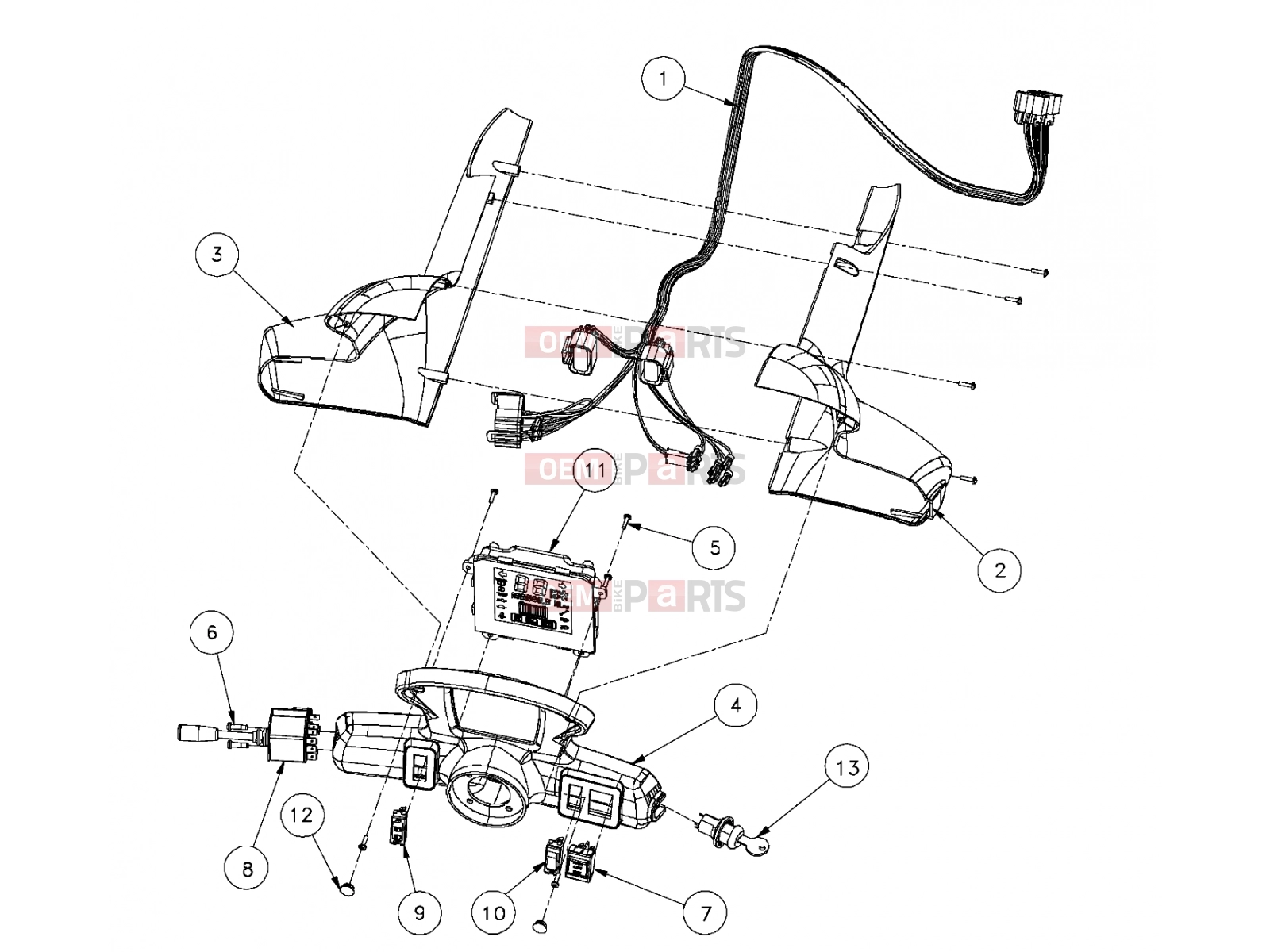 Polaris 2007 LEV GEM - E2/E4/E6/ES/EL/ELXD ELECTRICAL | ELECTRICAL, COLUMN STEERING PASSENGER - e2/e4/e6 (49GEMELECTRICAL11COLUMN)