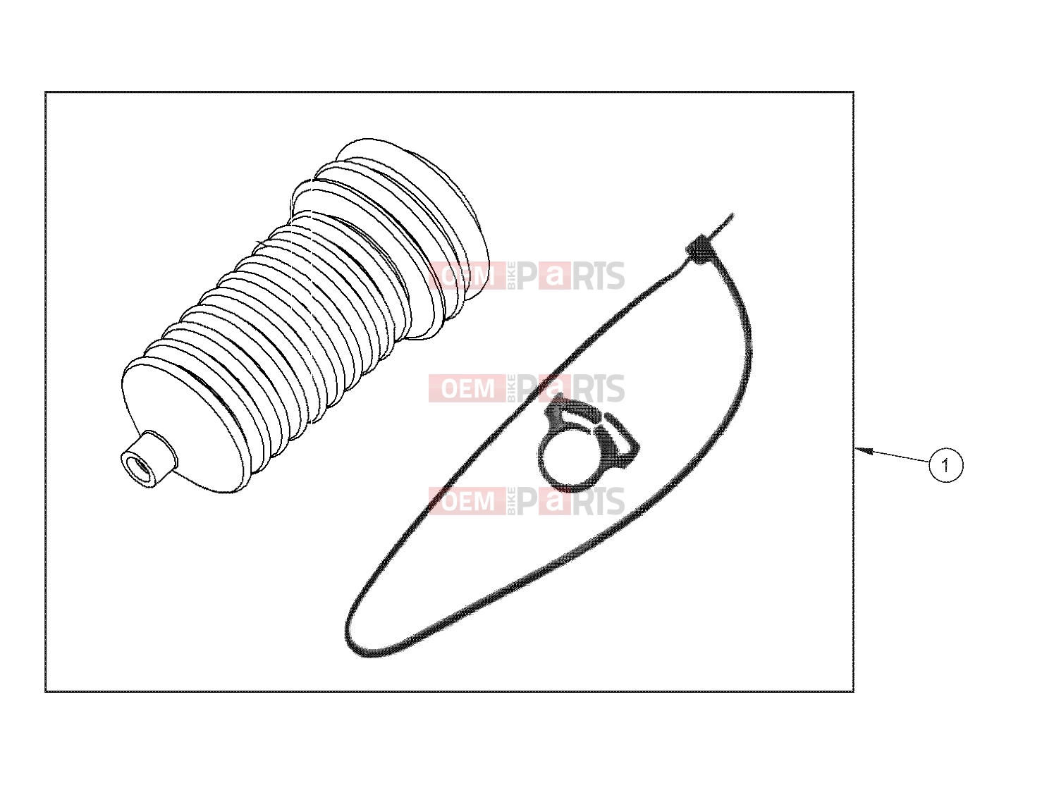 Polaris 2007 LEV GEM - E2/E4/E6/ES/EL/ELXD STEERING | STEERING, BOOT - e2/e4/e6/eS/eL/eLXD (49GEMSTEER11BOOT)