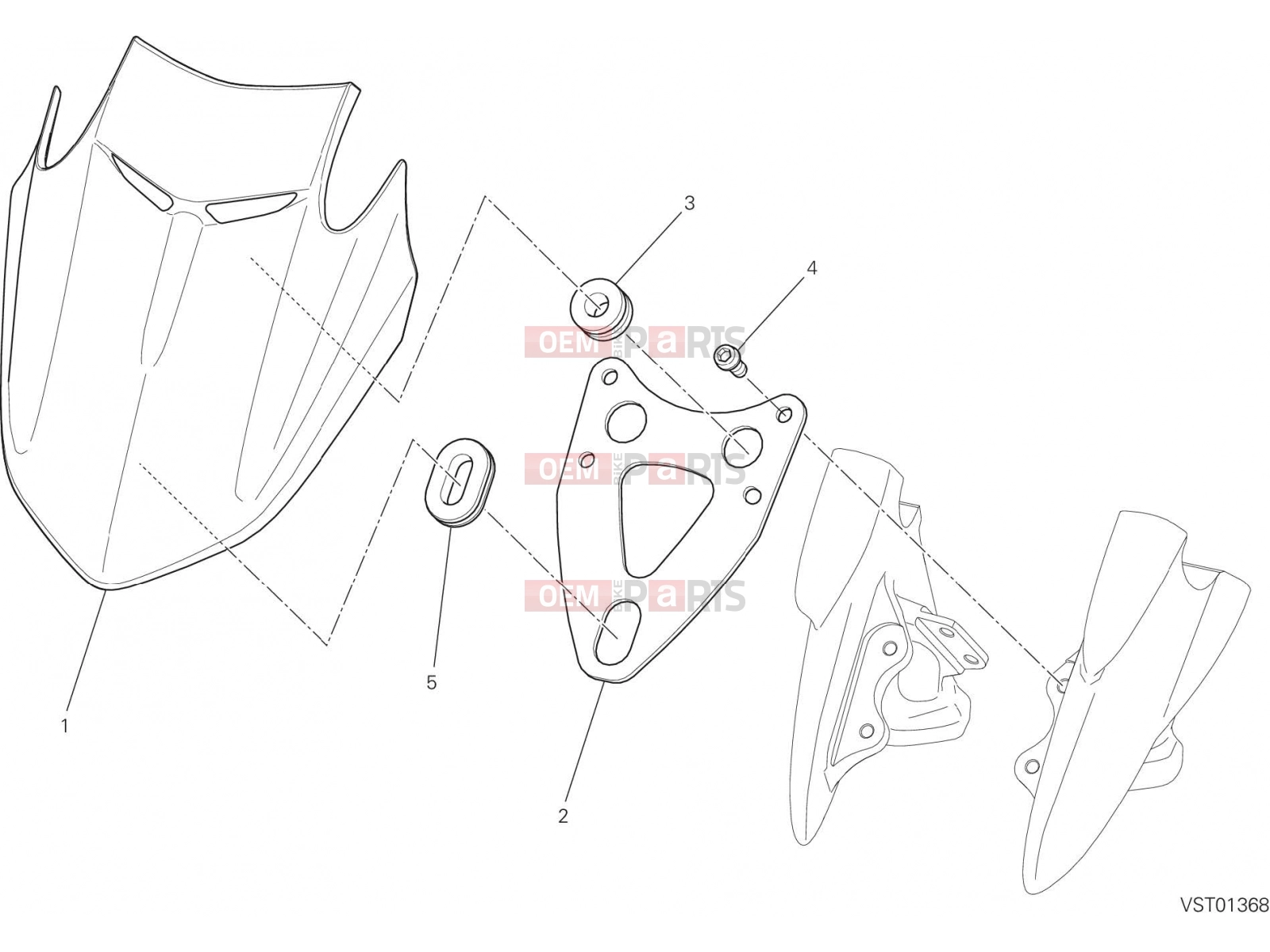DUCATI 2014 Diavel Carbon WINDSHIELD [MOD:DVLC]