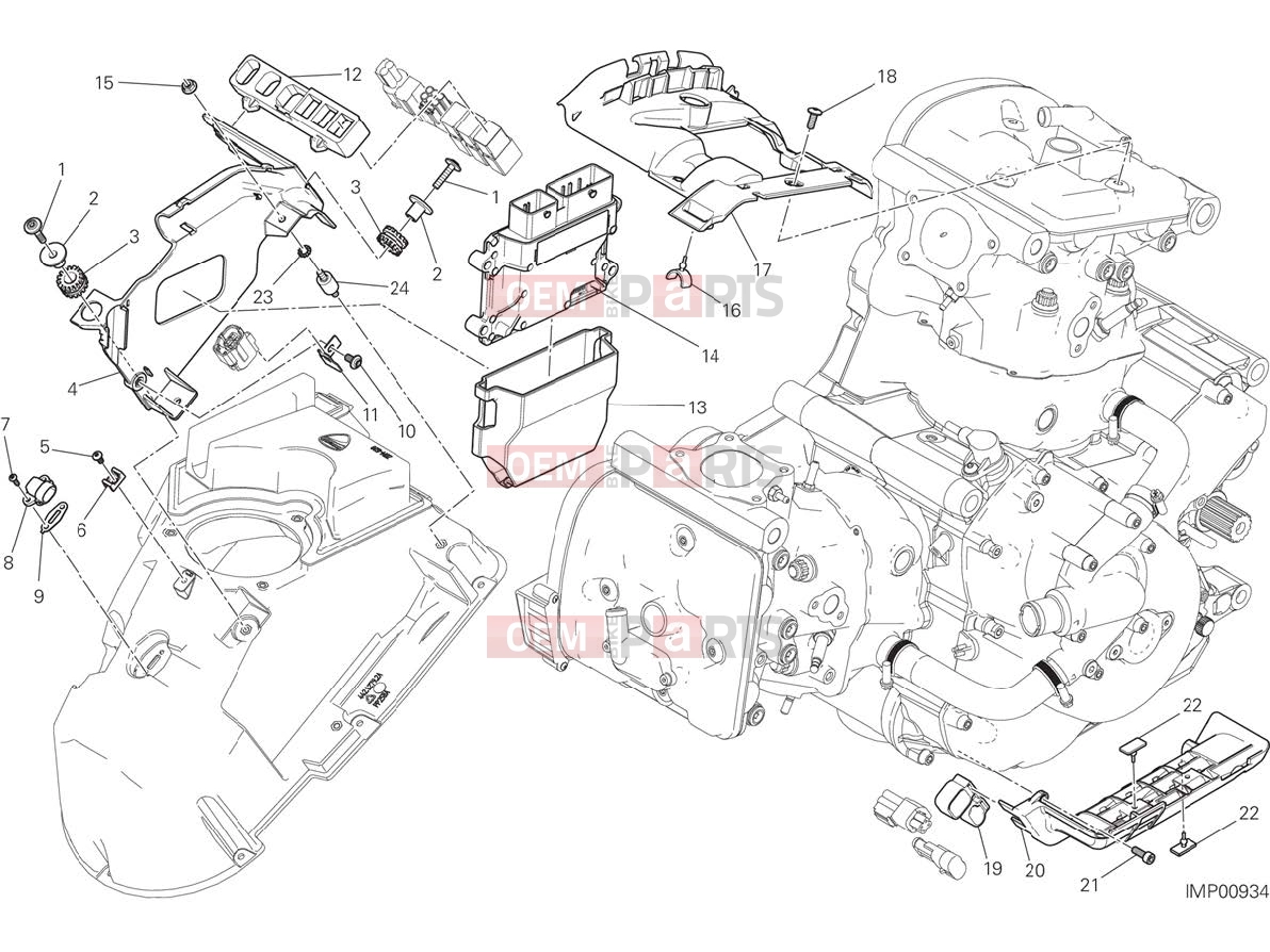 DUCATI 2015 Monster 1200 ENGINE CONTROL UNIT [MOD:M 1200]
