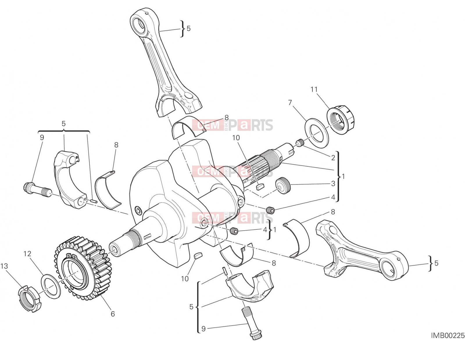 DUCATI 2016 Hyperstrada 939 CONNECTING RODS [MOD:HY939STR]