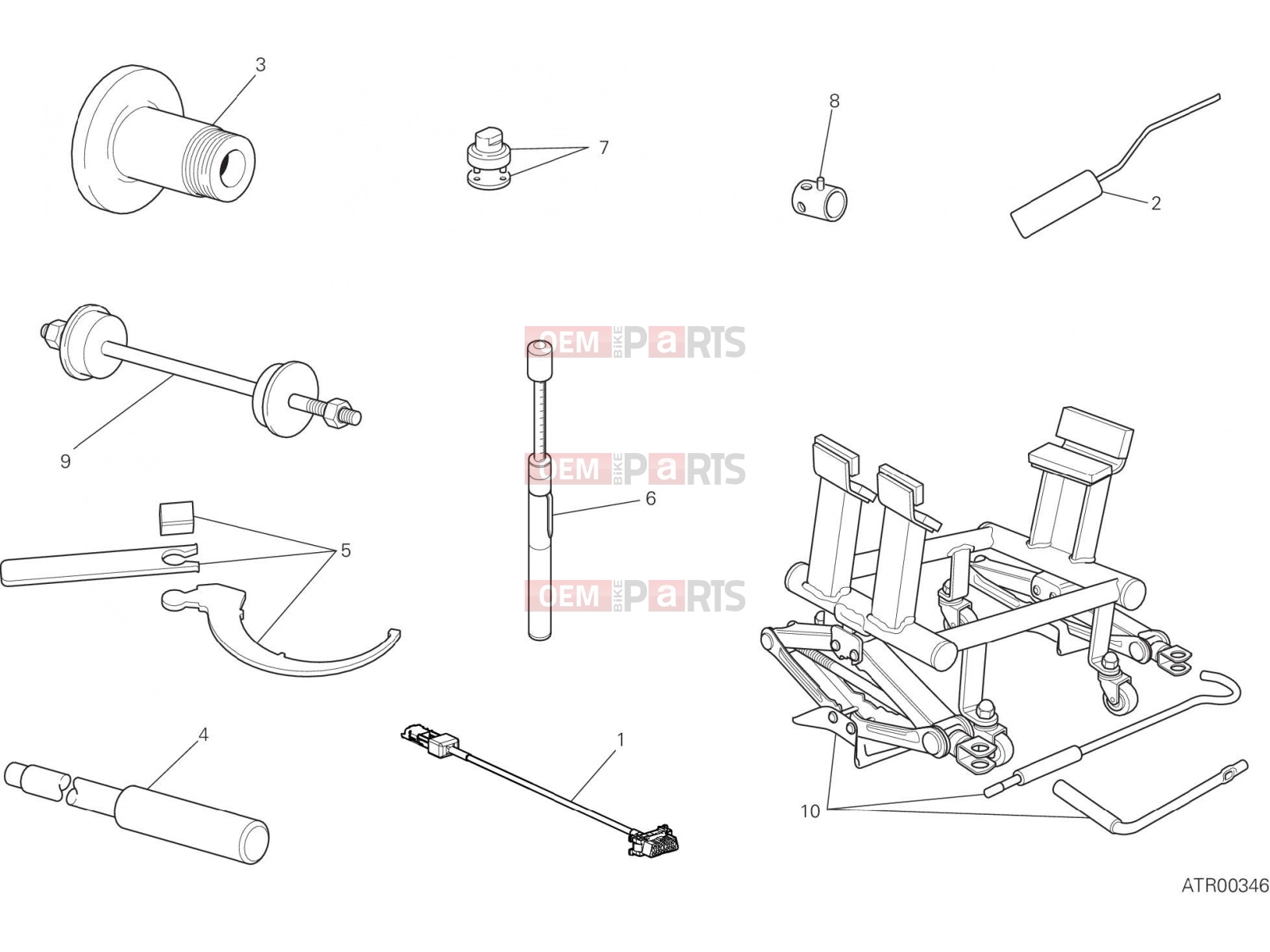 DUCATI 2017 XDiavel S WORKSHOP SERVICE TOOLS, FRAME [MOD:XDIAVELS]
