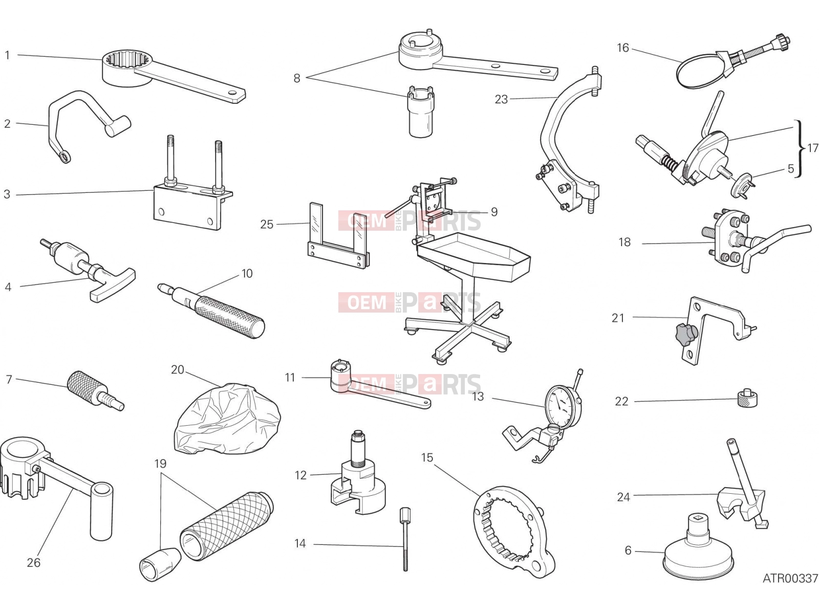 DUCATI 2017 Monster 797 WORKSHOP SERVICE TOOLS, ENGINE [MOD:M 797]