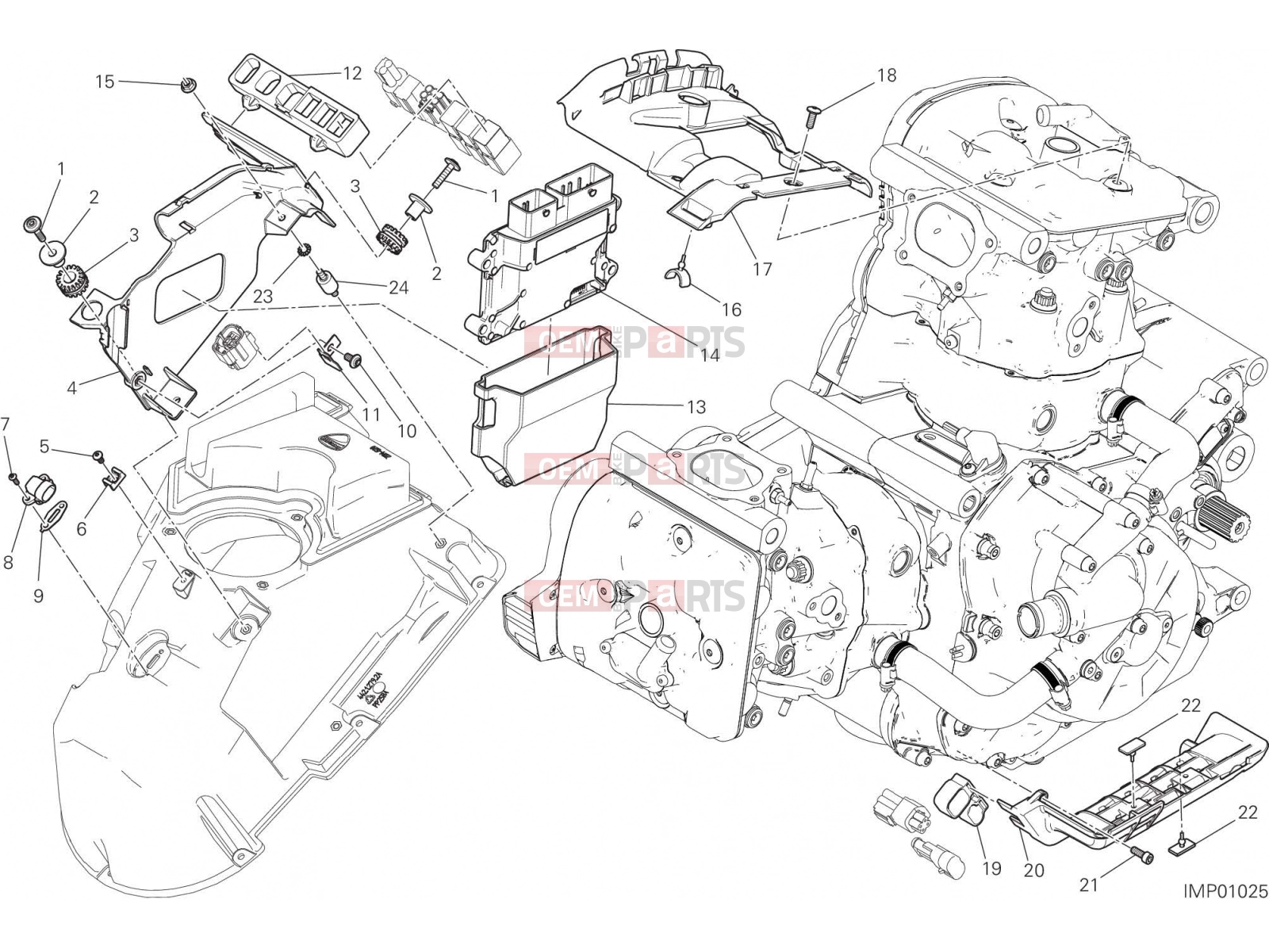 DUCATI 2017 Monster 1200 S ENGINE CONTROL UNIT [MOD:M 1200S]