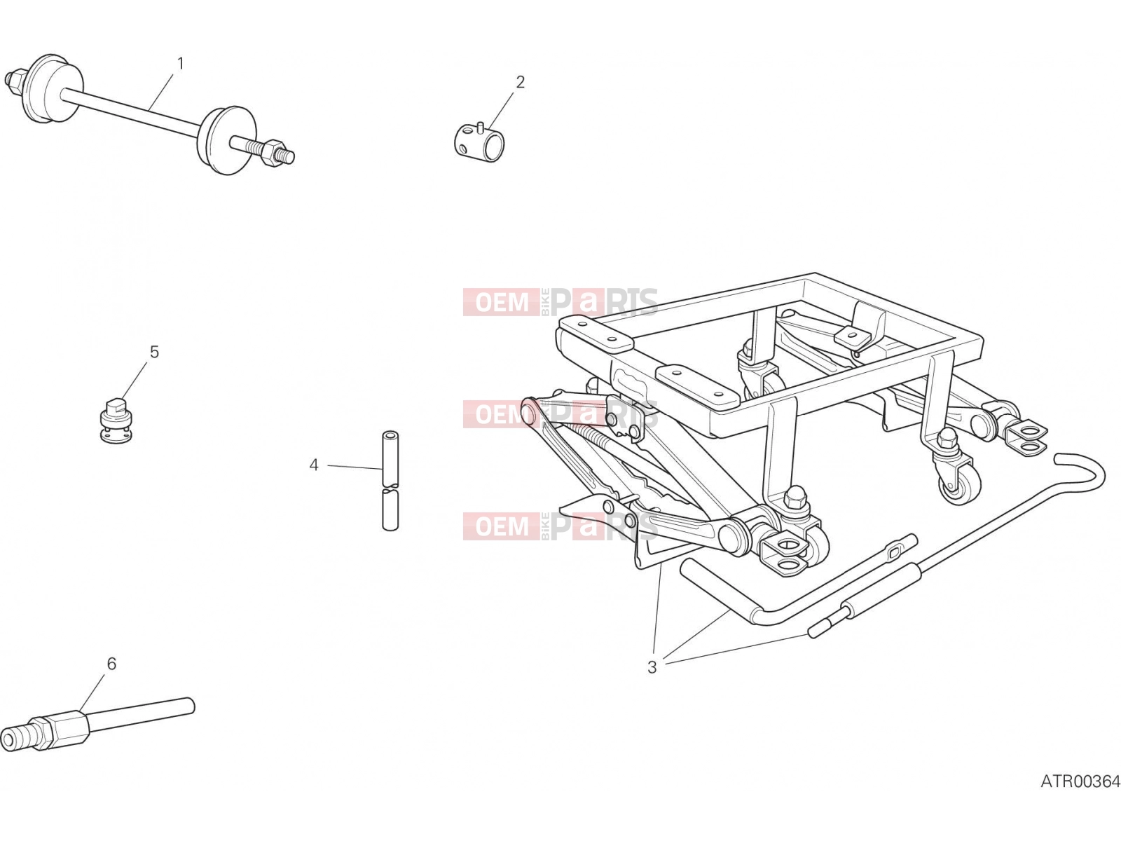 DUCATI 2018 Monster 797 WORKSHOP SERVICE TOOLS, FRAME [MOD:M 797]