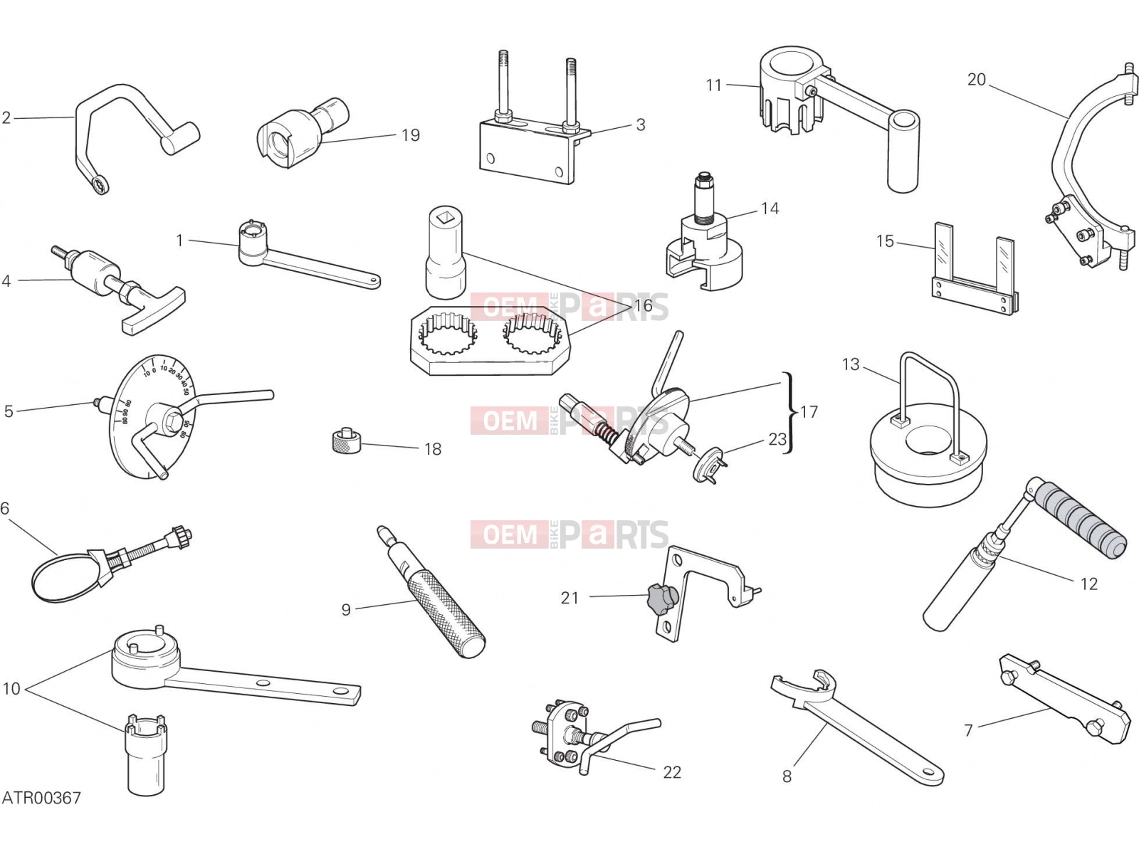 DUCATI 2018 SuperSport S WORKSHOP SERVICE TOOLS (ENGINE) [MOD:SS 939 S]