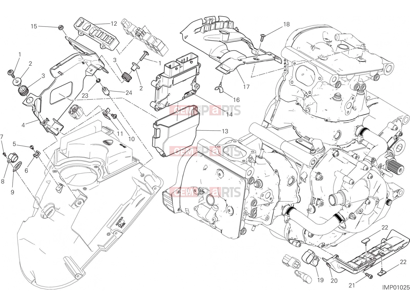 DUCATI 2019 Monster 1200 ENGINE CONTROL UNIT [MOD:M 1200]