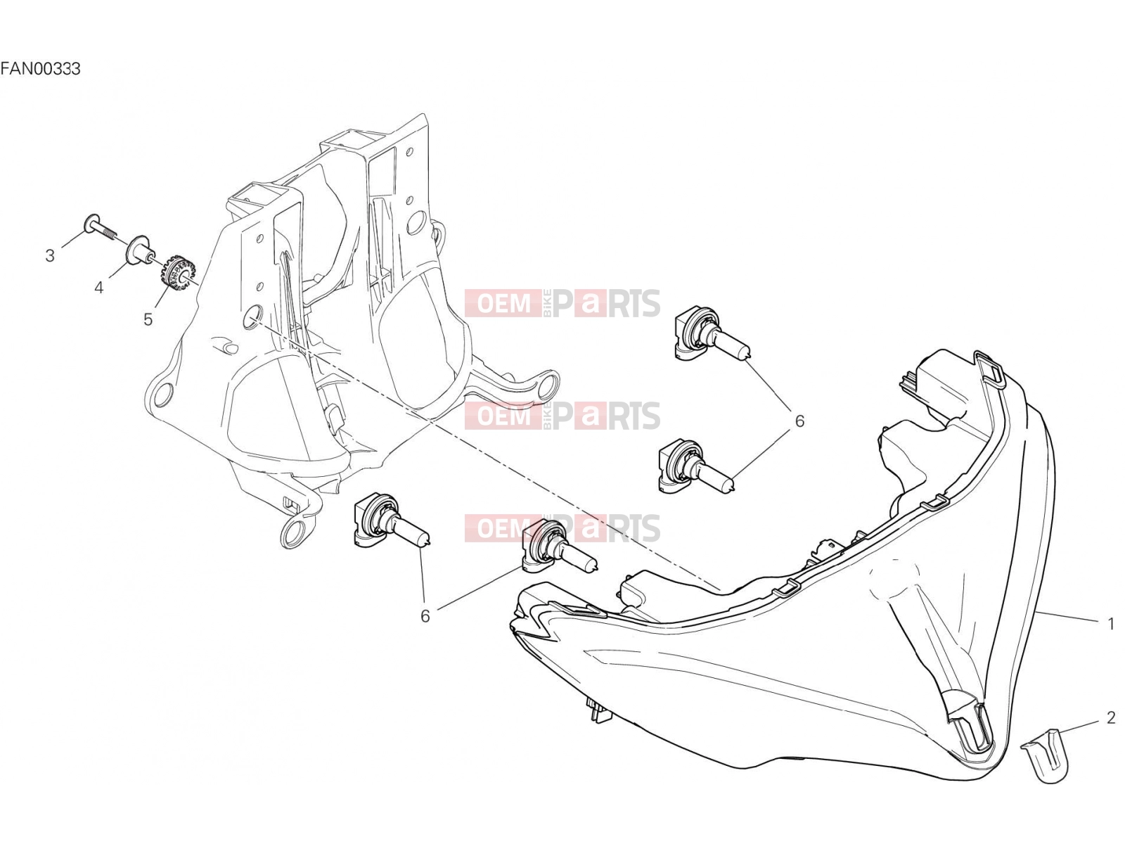 DUCATI 2019 Multistrada 1260 HEADLIGHT [MOD:MS1260]