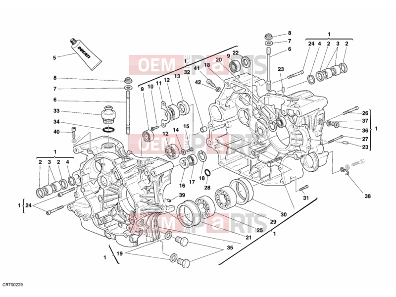 DUCATI 2005 Monster 620 Dark CRANKCASE » ENGINE CASE