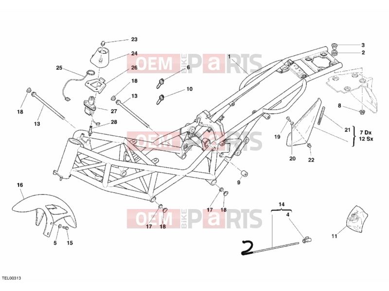 DUCATI 2005 Monster S2R 800 FRAME » FRAME