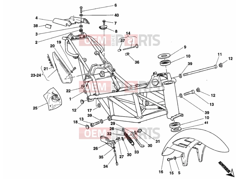 DUCATI 2004 Monster 400 FRAME » FRAME