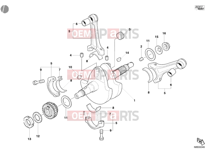 DUCATI 2004 Monster 800 CRANKSHAFT » ENGINE CASE