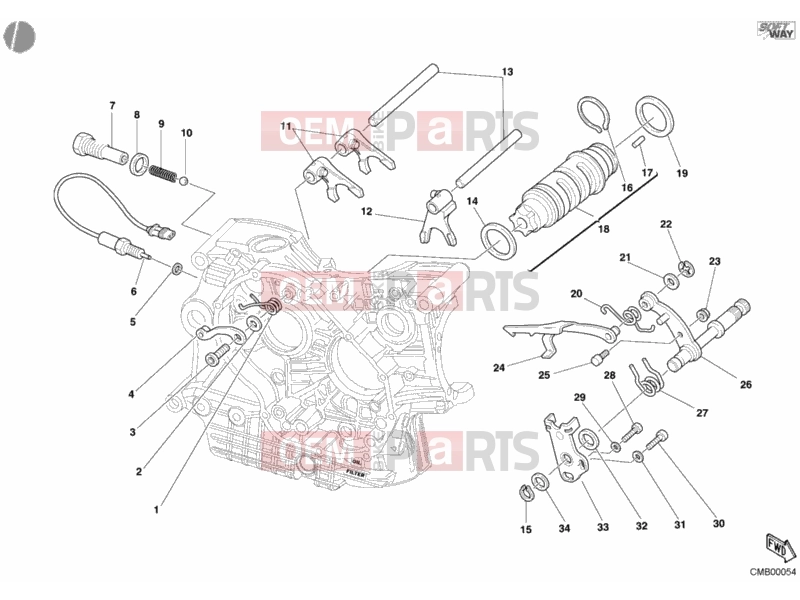 DUCATI 2004 998 Final Ed. Single-Seat SHIFT CAM - FORK » FRONT SUSPENSION