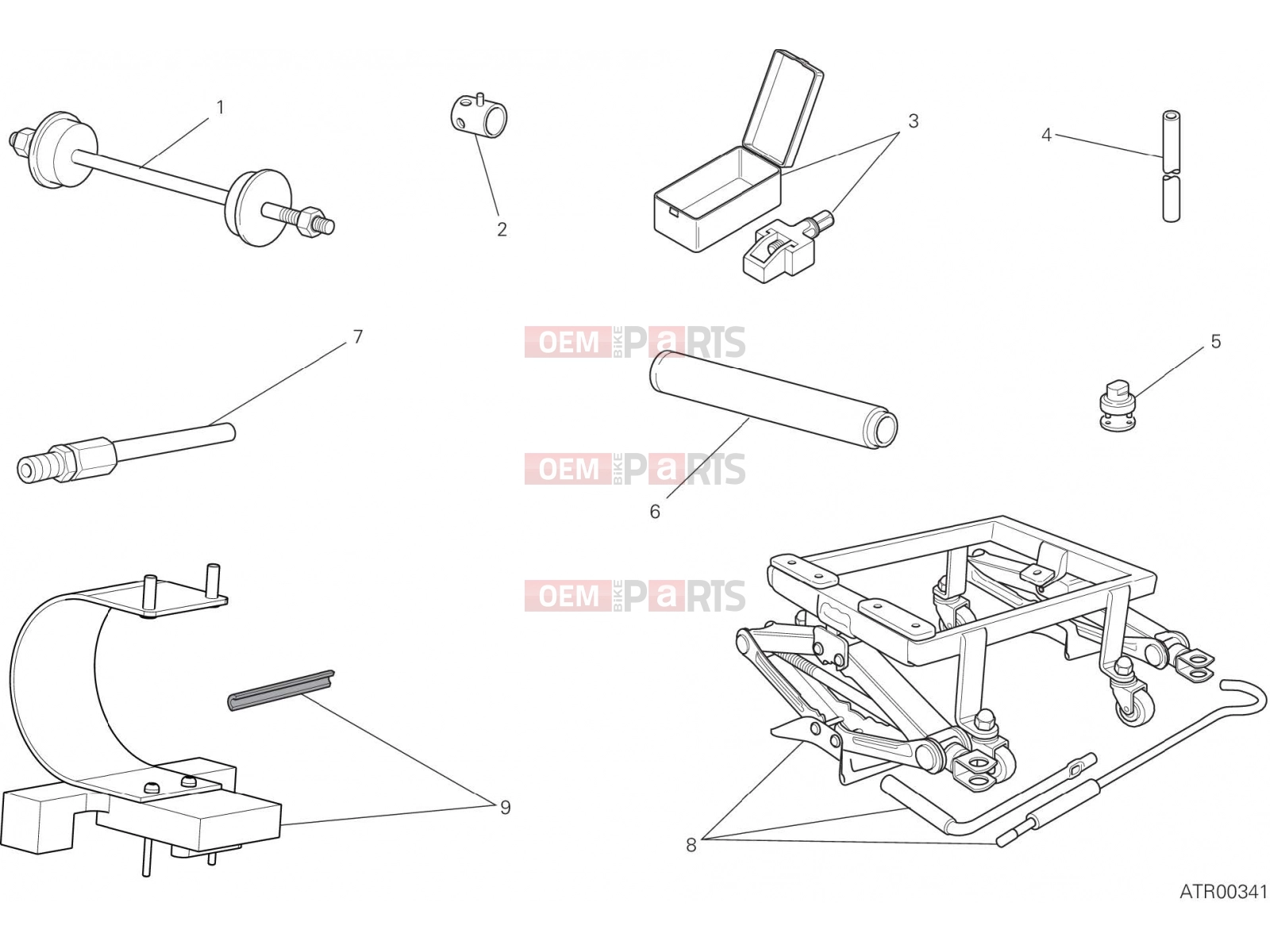 DUCATI 2021 Scrambler ICON WORKSHOP SERVICE TOOLS, FRAME