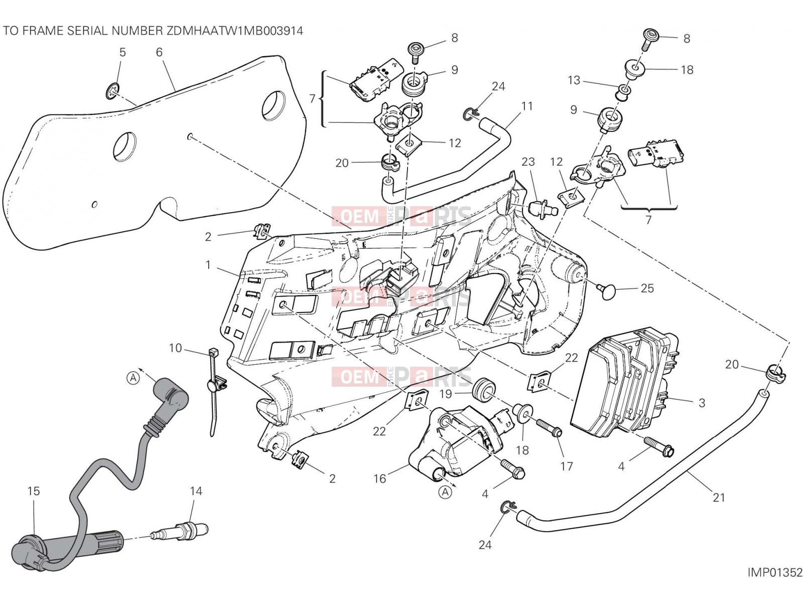 DUCATI 2021 Panigale V2 IMPIANTO ELETTRICO SINISTRO [MOD:PANV2]
