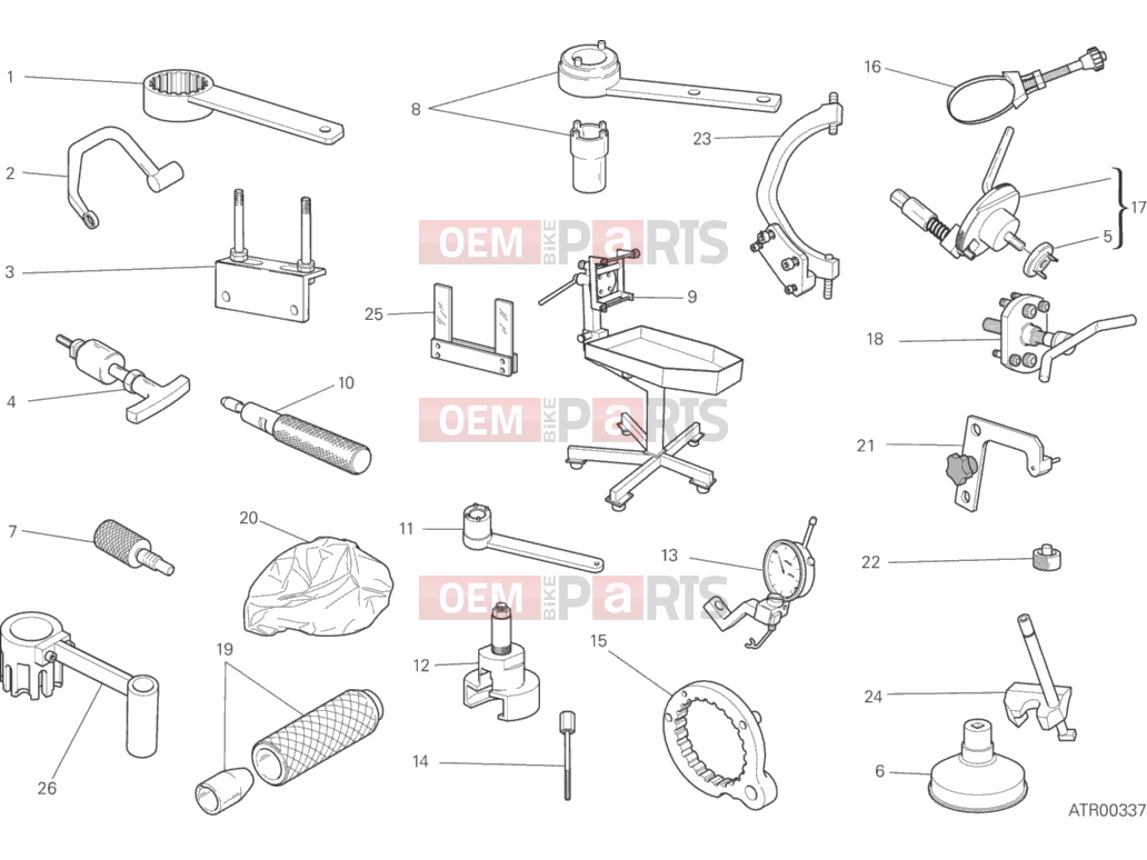 DUCATI 2016 Scrambler Urban Enduro WORKSHOP SERVICE TOOLS, ENGINE