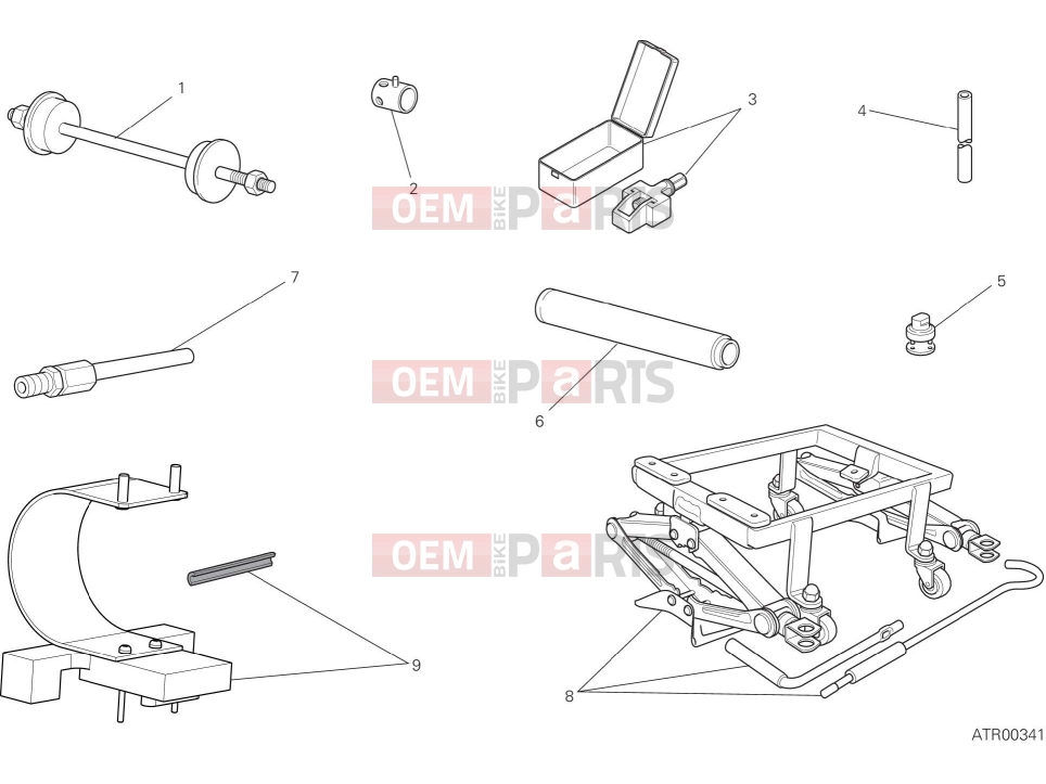 DUCATI 2020 Scrambler Icon Dark WORKSHOP SERVICE TOOLS, FRAME
