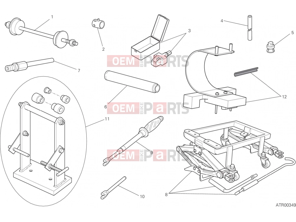 DUCATI 2016 Scrambler Flat Track Pro WORKSHOP SERVICE TOOLS, ENGINE [MOD:SCR800FP]