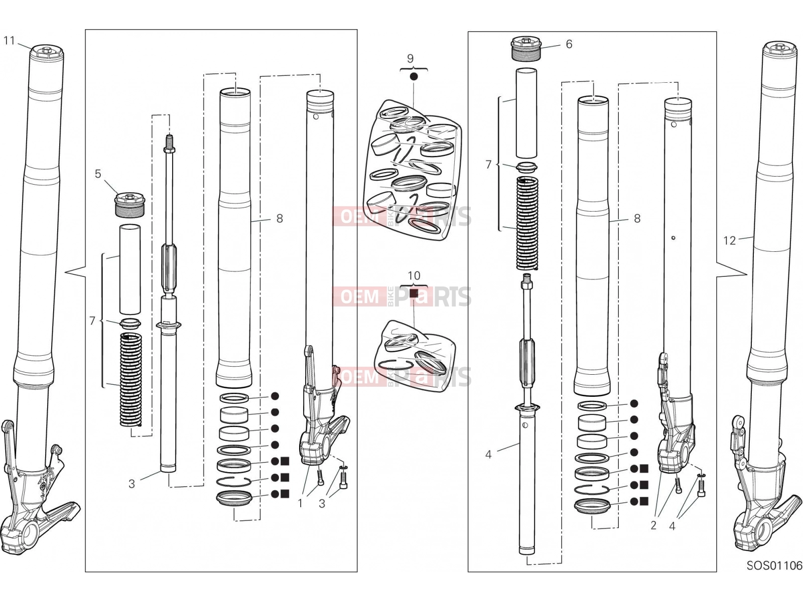 DUCATI 2021 Multistrada V4 FRONT FORK [MOD:MSV4]