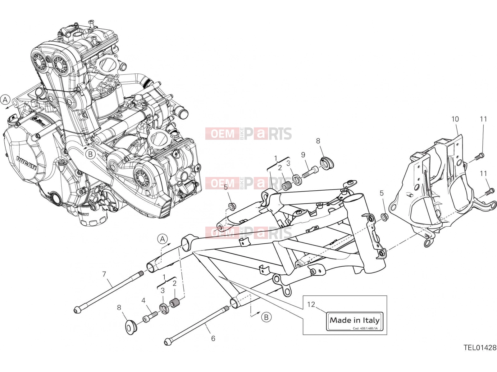 DUCATI 2021 Multistrada 950 FRAME [MOD:MS950;XST:ROK]